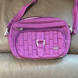 Lug plum purple crossbody style bag